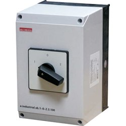 Пакетный переключатель, в корпусе, 3р, 100А (1-0-2) e.industrial.sb.1-0-2.3.100