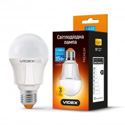 Лампа LED VIDEX A60 15W E27 4100K 220V 23535