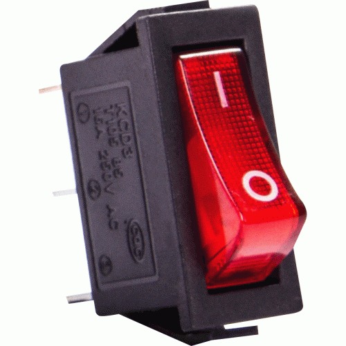 Фото Кнопочный переключатель, 3 pin, с индикацией e.switch.key.03 Электробаза