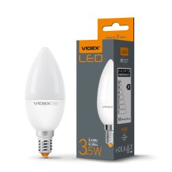 Лампа LED VIDEX C37e 3.5W E14 4100K 220V 23494