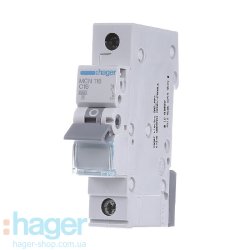 Автоматический выключатель 1P 6kA C-16A 1M Hager