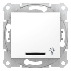 Кнопочный выключатель Schneider Electric Sedna с символом 