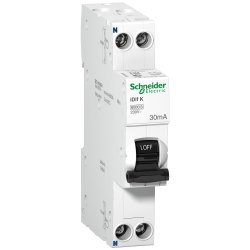 Диференціальний вимикач Acti9 IDIF K 1P + N 32 А/30 мА. Крива C. Тип AC. Schneider Electric