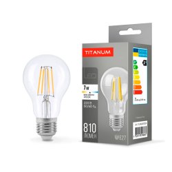 LED лампа TITANUM Filament A60 7W E27 4100K 25522