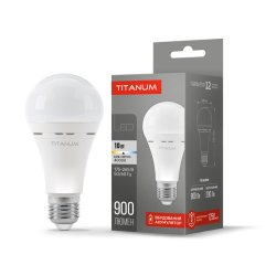 LED лампа аккумуляторная TITANUM A68 10W E27 4000K 220V 27383