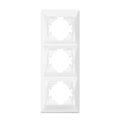 Рамка белая на 3 места вертикальная VIDEX BINERA 24571
