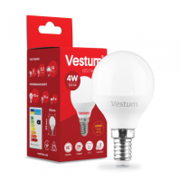 Фото Светодиодная лампа Vestum G45 4W 4100K 220V E14 1-VS-1207