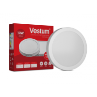 Фото Круглый светодиодный накладной светильник Vestum 12W 4000K 220V 1-VS-5302
