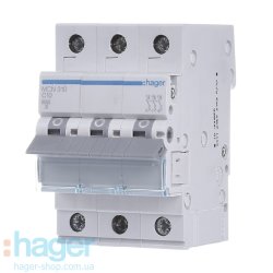 Автоматический выключатель 3P 6kA C-10A 3M Hager