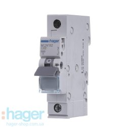Автоматический выключатель 1P 6kA C-32A 1M Hager