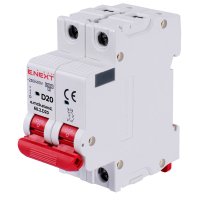 Фото Модульный автоматический выключатель e.mcb.stand.60.2.D20, 2р, 20А, D, 6кА