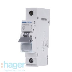 Автоматический выключатель 1P 6кА C 63A 1P Hager