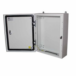 Бокс монтажный навесной BW t=1,0-(300х400х150) IP54 У2 без панели, металл. замок (с лючком)