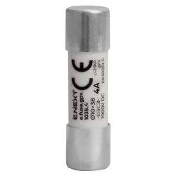 Предохранитель плавкий e.fuse.gpv.1038.4, 10x38, gPV, 4A, 1000VDC, 20kA