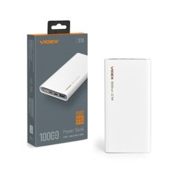 Повербанк 10000mAh VIDEX VPB-310 22.5W White 28293