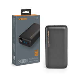 Повербанк 30000mAh VIDEX VPB-297 22.5W Black 28297