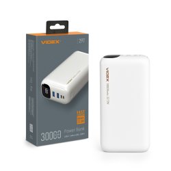 Повербанк 30000mAh VIDEX VPB-297 22.5W White 28298