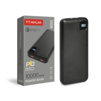 Фото Повербанк 10000mAh TITANUM WQ55 22.5W Black 28288