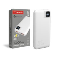 Фото Повербанк 10000mAh TITANUM WQ55 22.5W White 28289