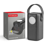 Фото Повербанк 40000mAh TITANUM WC40 PD65W Black 28498