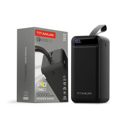 Повербанк 50000mAh TITANUM 741S 22.5W Black 27531