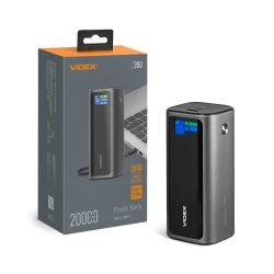 Повербанк 20000mAh VIDEX VPB-350 130W PD100W +Display 28607