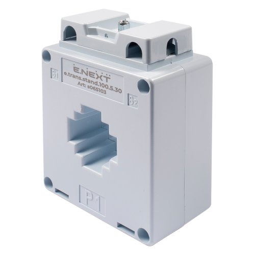 Так выглядит Трансформатор тока измерительный e.trans.stand.100.5.30, 100/5 А, класс 0,5, габарит 30 Фото Трансформатор тока измерительный e.trans.stand.100.5.30, 100/5 А, класс 0,5, габарит 30 Электробаза