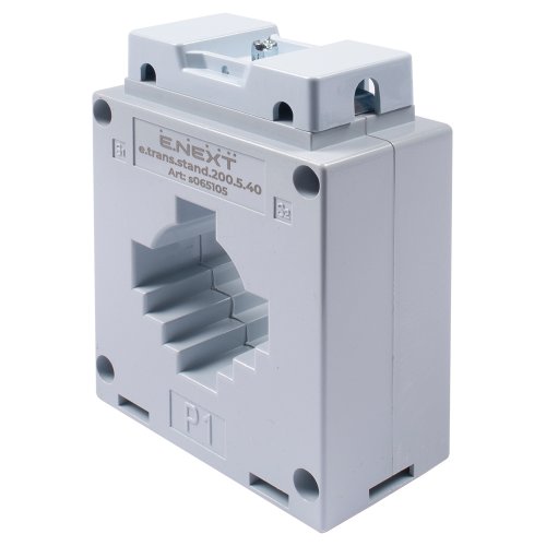 Так выглядит Трансформатор тока измерительный e.trans.stand.200.5.40, 200/5 А, класс 0,5, габарит 40 Фото Трансформатор тока измерительный e.trans.stand.200.5.40, 200/5 А, класс 0,5, габарит 40 Электробаза