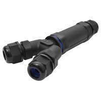 Фото Соединитель кабельный водонепроницаемый Y-образный e.wcc.cnp25y, IP68 Электробаза