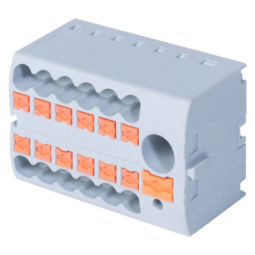 Так выглядит Клемний блок розподільчий e.tc.spring.12.1 Фото Клемний блок розподільчий e.tc.spring.12.1 Электробаза