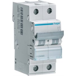 Автоматичний вимикач 2P 6kA B-32A 2M Hager
