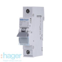 Автоматический выключатель 1P 6kA C-20A 1M Hager