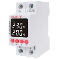 Фото Реле контроля напряжения и тока с термозащитой e.control.vc63t Электробаза
