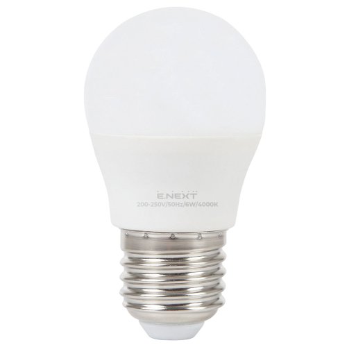Так выглядит Лампа светодиодная e.LED.lamp.stand.P45.E27.6.4000, 6Вт, 4000К 110лм/Вт Фото Лампа светодиодная e.LED.lamp.stand.P45.E27.6.4000, 6Вт, 4000К 110лм/Вт Электробаза