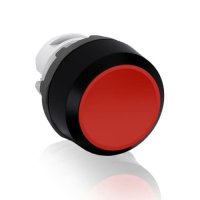 Фото Скрытая кнопка, без фикс., черный пласт. кольцо, красное MP1-10R