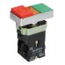 Ещё фото Двойная кнопка NP8-11SD 1НВ+1НЗ красная AC110В-220В(LED) IP65