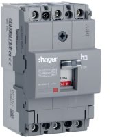 Фото Автомати hager x160, In=100A, 3p, 18kA, Tfiks./Mfiks.