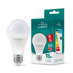 Лампа LED  TITANUM A65 15W E27 4100K 220V