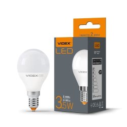 Лампа LED VIDEX G45e 3.5W E14 3000K 220V