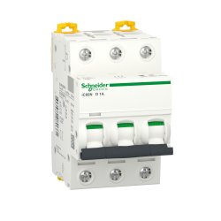 Автоматичний вимикач iC60N 3P 1A D Schneider Electric