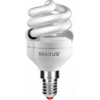 Фото Лампа энергосберегающая T2 Full Spiral 9W 4100K E14 MAXUS