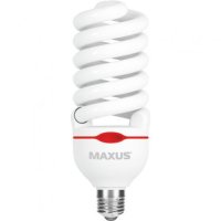 Фото Лампа энергосберегающая 55W High-WattageT4Full Spiral 6500K E27 MAXUS