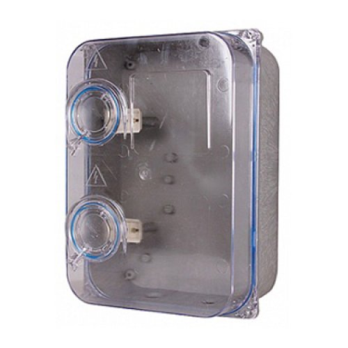 Фото Шкаф пластиковый e.mbox.stand.plastic.n.f3.прозрачный, под трехфазный счетчик, навесной, с комплектом э. Электробаза