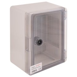 Шкаф ударопрочный из АБС-пластика e.plbox.180.240.130.tr, 180х240х130мм, IP65 с прозрачной дверцей
