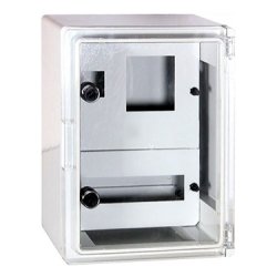 Шкаф ударопрочный из АБС-пластика e.plbox.250.330.130.1f.2m.tr, 250х330х130мм, IP65 с прозрачными дверей