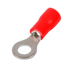 Наконечник кабельный кольцевой изолированный 0.5-1.5 мм.кв., красный, e.terminal.stand.rv1.1,25.4.red
