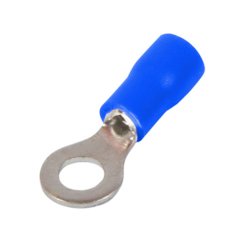 Наконечник кабельный кольцевой изолированный 0.5-1.5 мм.кв., синий, e.terminal.stand.rv1.1,25.8.blue