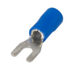 Наконечник кабельный вилочный изолированный 0.5-1.5 мм.кв., синий e.terminal.stand.sv.1,25.3,2.blue