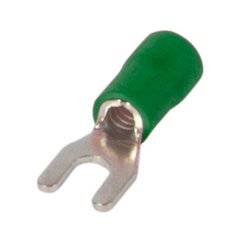 Наконечник вилочный кабельный изолированный 0.5-1.5 мм.кв., зеленый e.terminal.stand.sv.1,25.3,2.green