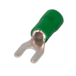 Наконечник вилочный кабельный изолированный 0.5-1.5 мм.кв., зеленый e.terminal.stand.sv.1,25.5.green